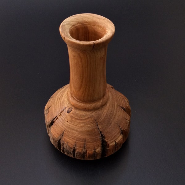 Wood Vase carved in American Chestnut