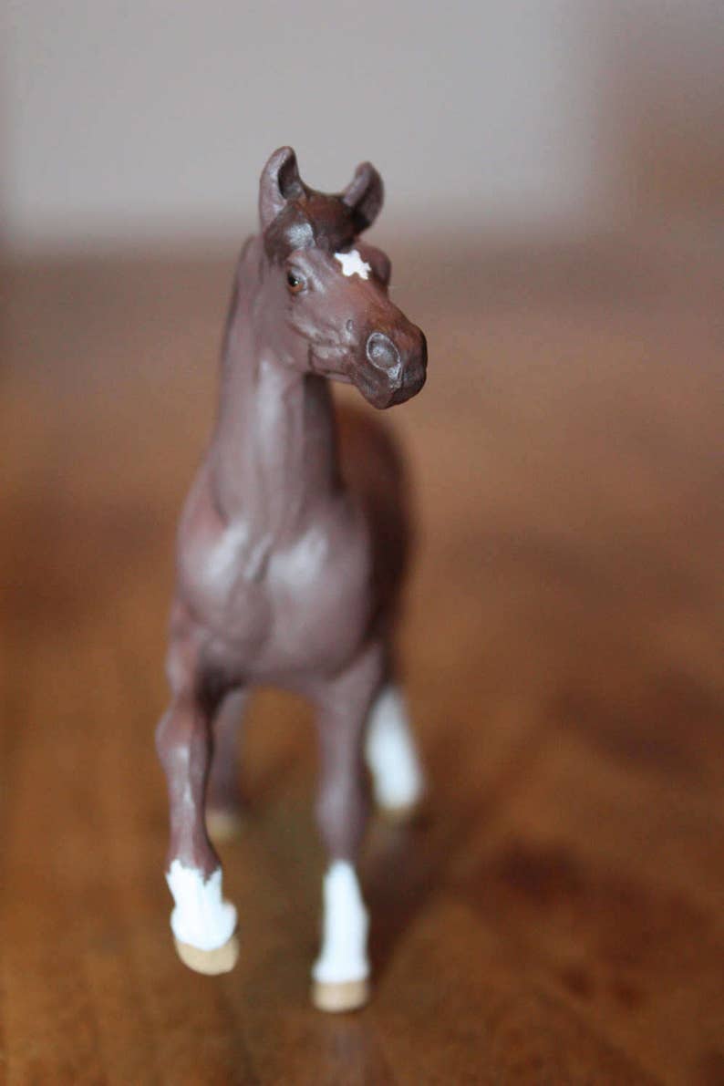 Custom painted Breyer Model Horse Stablemate size