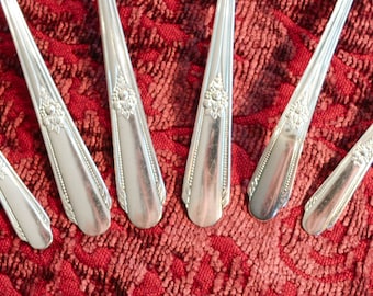 1937 Hiawatha Silver Plate Flatware - Vintage Silver Plate Flatware Set - 16 Place Settings - 111 Piece Boxed Set