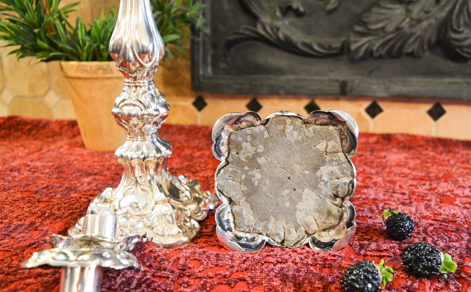 Antique 800 Silver Shabbat Candlesticks Pair of Antique Etsy