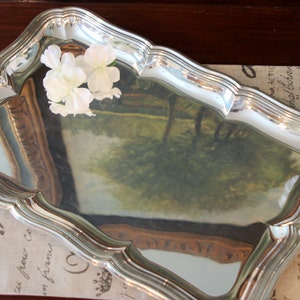 French Sterling Silver Serving Tray - Jean Elysee Puiforcat Sterling - Vintage French Sterling Silver Art Deco Tray - Solid Silver Tray