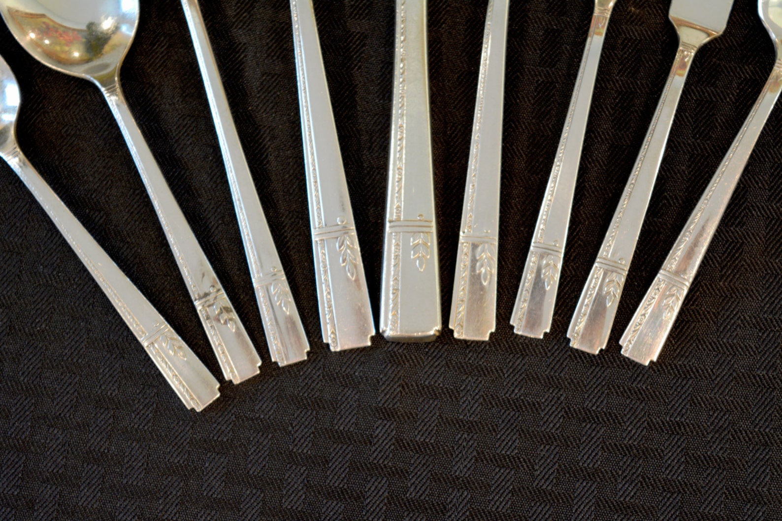 50 Piece Set Oneida Prestige Plate Flatware 1938 Grenoble Etsy