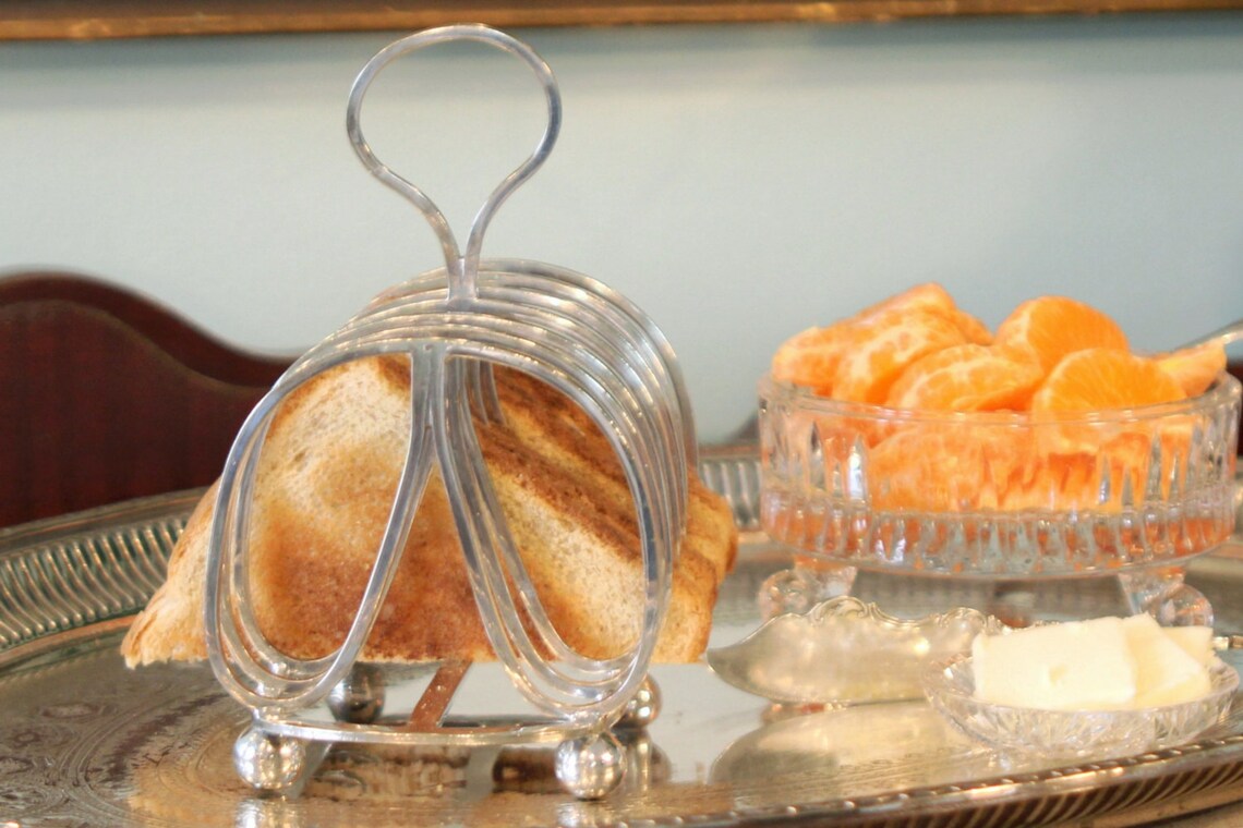 Antique English Silver Plate Toast Rack Victorian 6 Slice Etsy