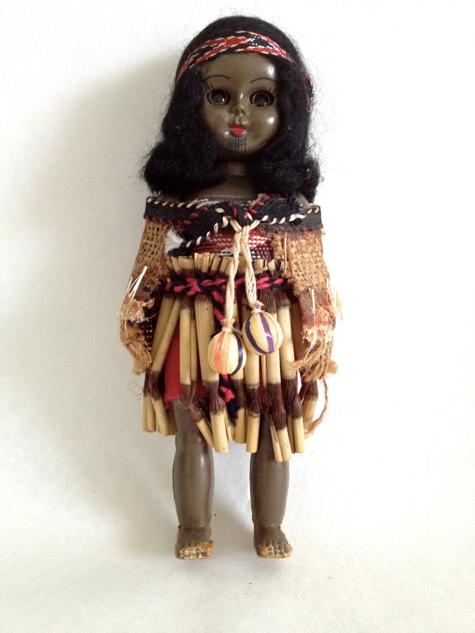 Vintage Maori Doll from NZ New Zealand Souvenir Maori dress Etsy