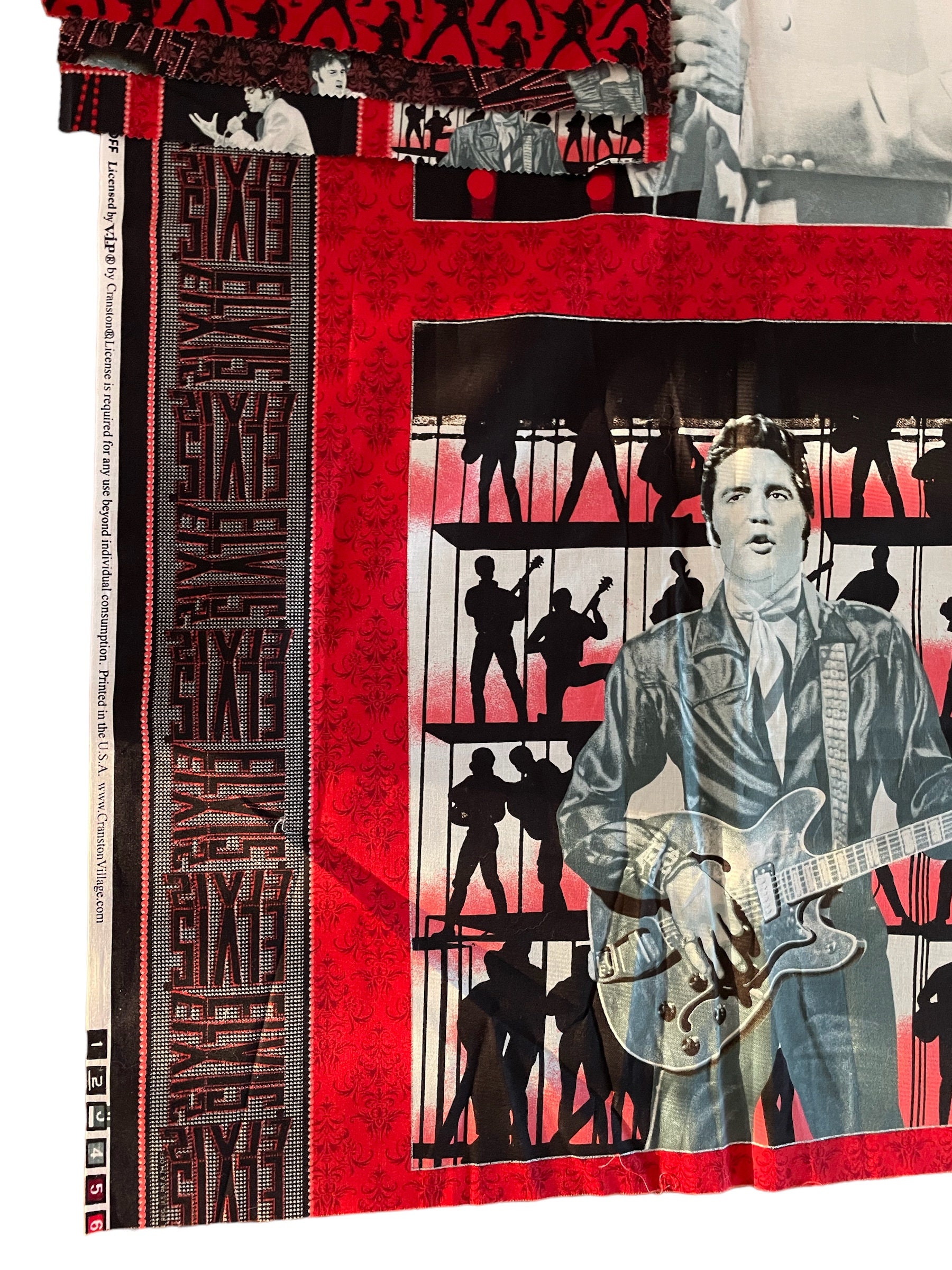 Elvis Presley Fabric Swatches, Cushion Squares - Etsy