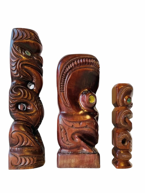 手彫りマオリ族お面ニュージーランドの工芸品