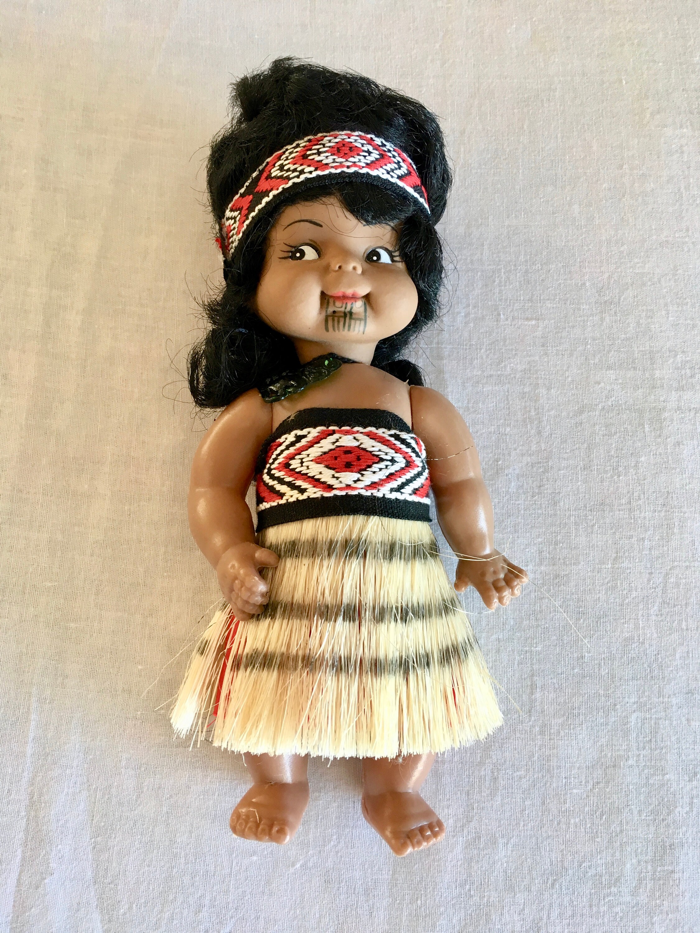 Vintage Souvenir Maori Doll from New Zealand Maori Dress New Etsy