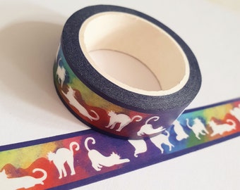 Regenbogen Katze Washi Tape