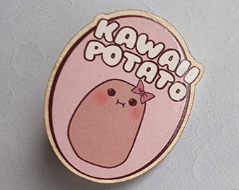 Kawaii aardappel leuke grappige meme-pin
