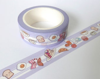 Breakfast Club kawaii lachende etenswashitape
