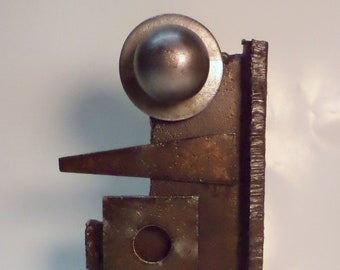 Abstract Recycled Scrap Metal Sculpture E160