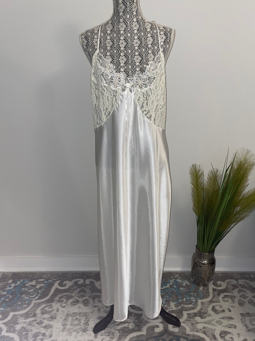 Avon Intimates Solid Ivory/off-white Spaghetti Strap Nightgown - Etsy