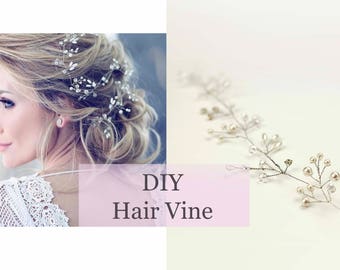 Pattern For Hair Vine Hair Accessory Headband Tiara Crown Headpiece  + FREE VIDEO TUTORIAL 003