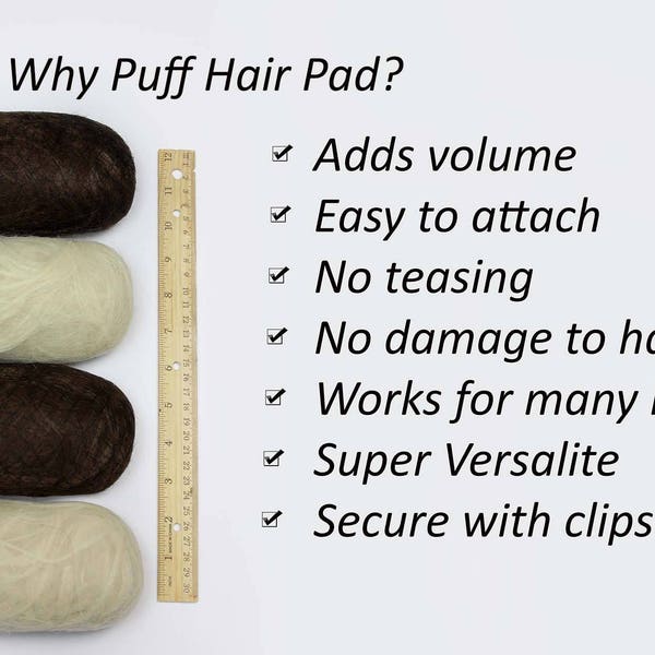 Chignon Hair Padding Pad Volume Insert Hair Bump Piece Hair Style Hair Bun