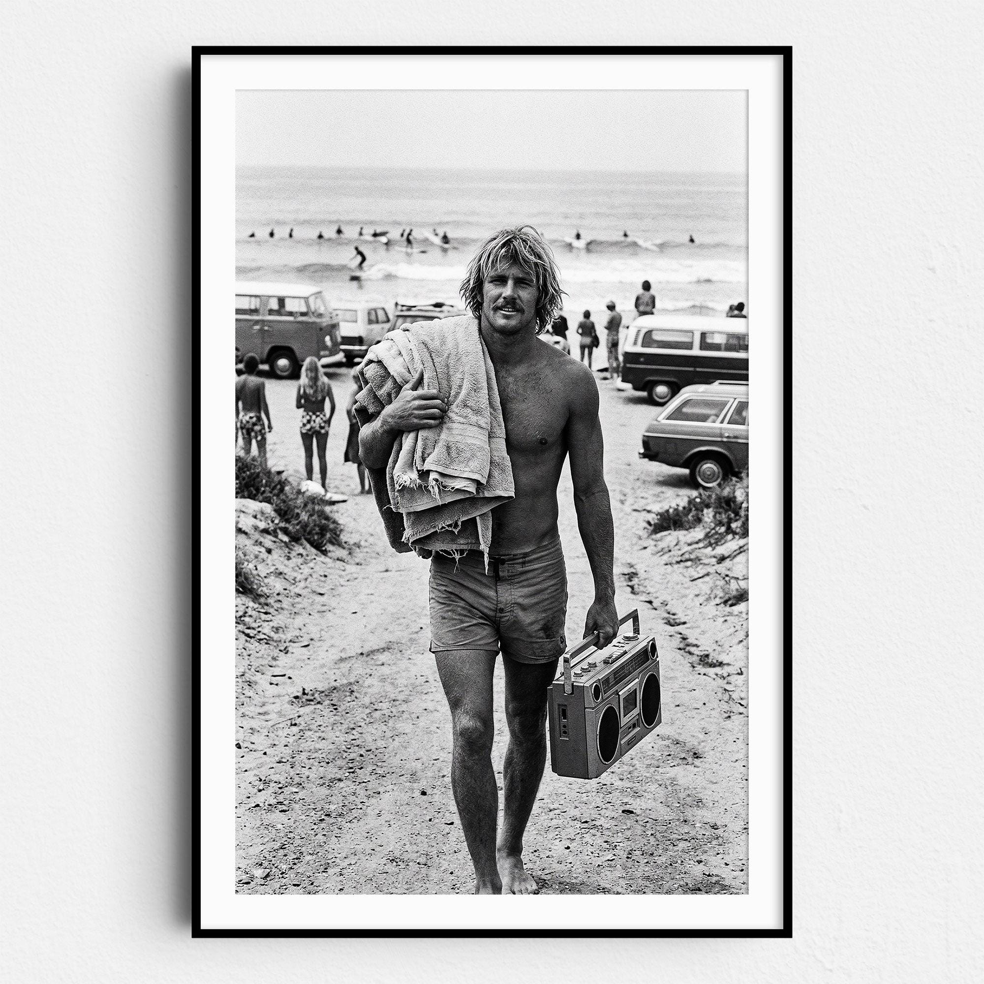 Vintage Surfer Towel - Etsy