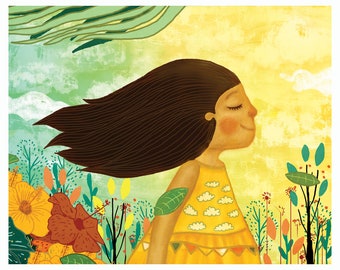Kalipay es un soñador, impresión de arte, arte de pared, arte de la habitación del niño