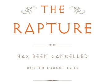 Funny Happy New Year Card (the Rapture is Cancelled)