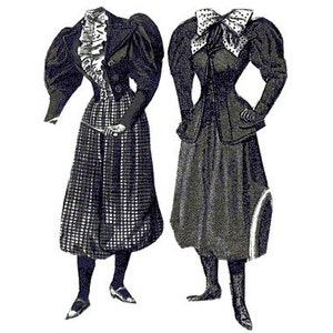 AG1887 - 1894 2 Bicycle Costumes w/Divided Skirt Sewing Sewing Pattern by Ageless Patterns