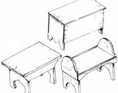 SF501 - 18th Century Camp Furniture Plans by Smoke Fire