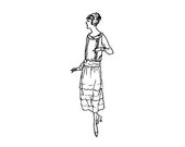 PAC3110 - 1922-23 Ladies 39 Dress with Separate Shirt Waist Pattern by Past Patterns