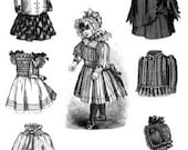 AG1382 - 1891 Victorian Doll Wardrobe Pattern - Ageless Patterns