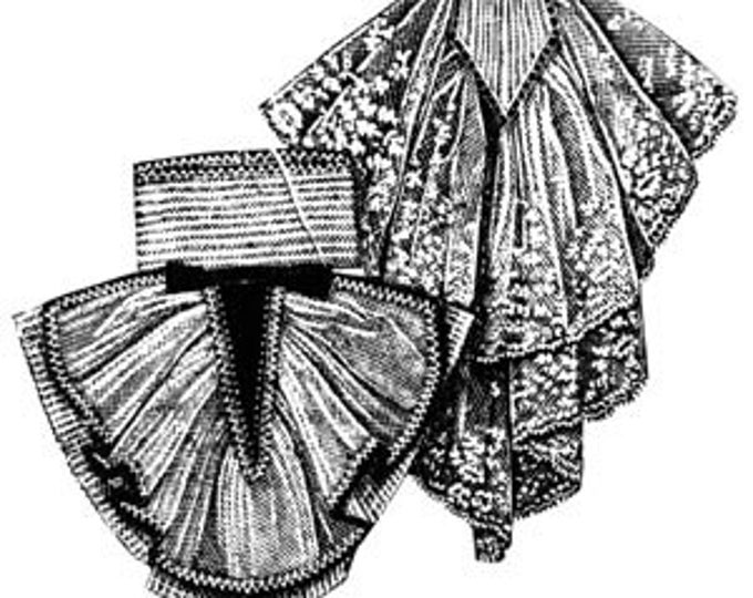 AG1364 1912 2lace Jabots Sewing Pattern by Ageless Patterns Etsy