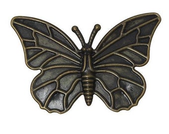 ABE003 - Vintage Victorian Styled Steampunk Butterfly Jewelry Wrap or Embellishment in Antique Bronze/Brass Finish