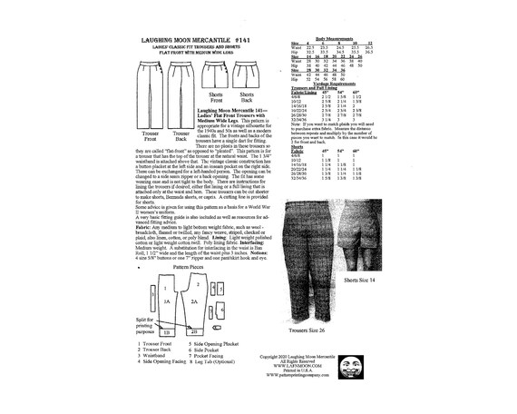 LM141 Ladies' Classic Fit Trousers and 