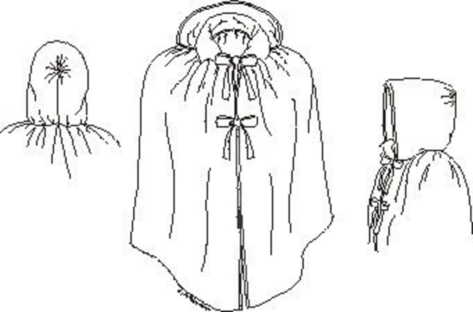 KK8901 Girl's Short Cloak Pattern Sewing Pattern by Etsy