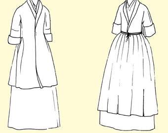 JRMDL - Manteau-de-Lit or bed-gown Sewing Pattern by JP Ryan