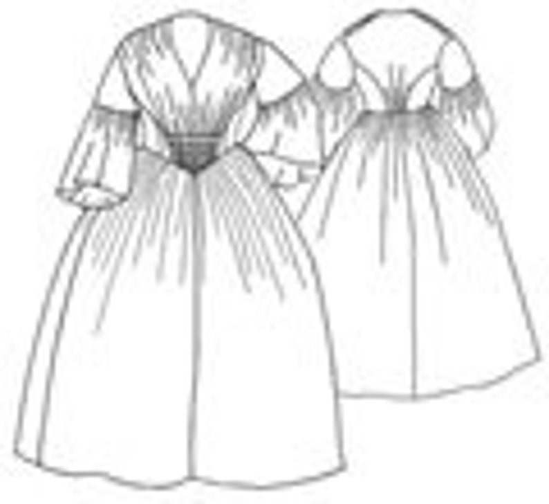 TV456 1856 Gathered Dress Pattern by Truly Victorian imagem 1