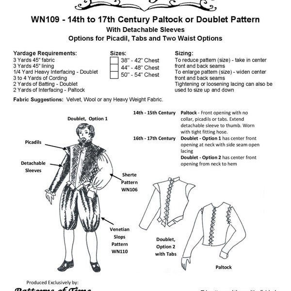 WN109  - 14th -15 Th Century Patlock and 16th-17th Doublet Pattern by Wingeo