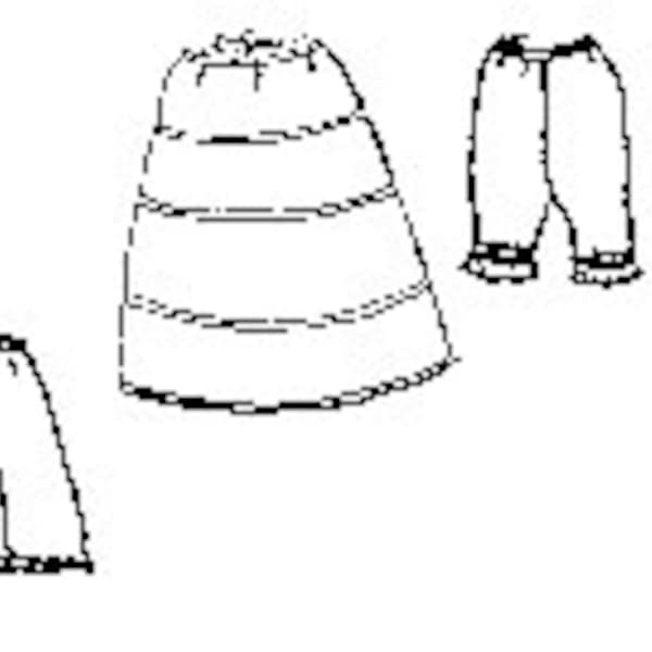 PI307 -  Girl's Civil War Era Girl's Underpinnings: Drawers, Underslip, Hoop Slip Sewing Patterns by Period Impressions