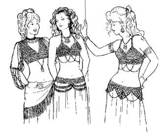 AF02 -  Azita's Bras and Belts (Belly Dance) Crochet Pattern by Atira's Fashions