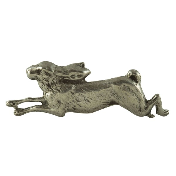 RJ458 - Handcrafted Pewter - Rabbit or Hare Pin - Solid Pewter