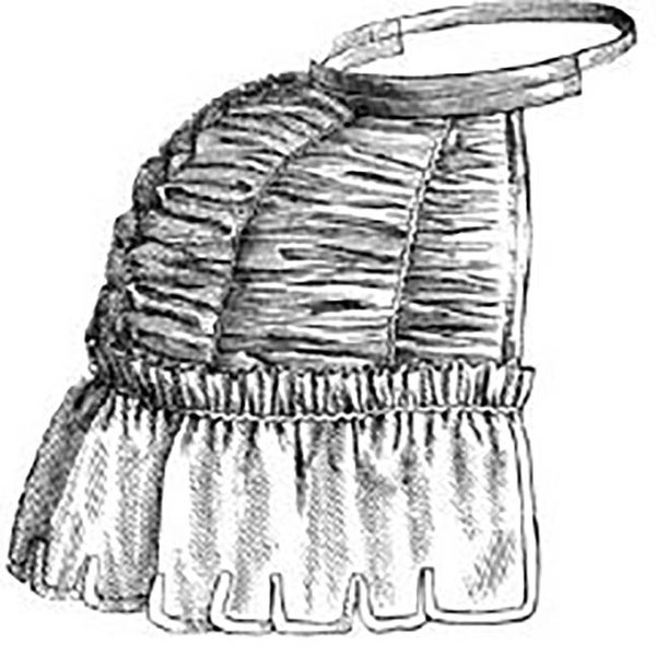 AG1292 - 1873 Dimity Tournure (treiben) Schnittmuster von zeitlosen Muster