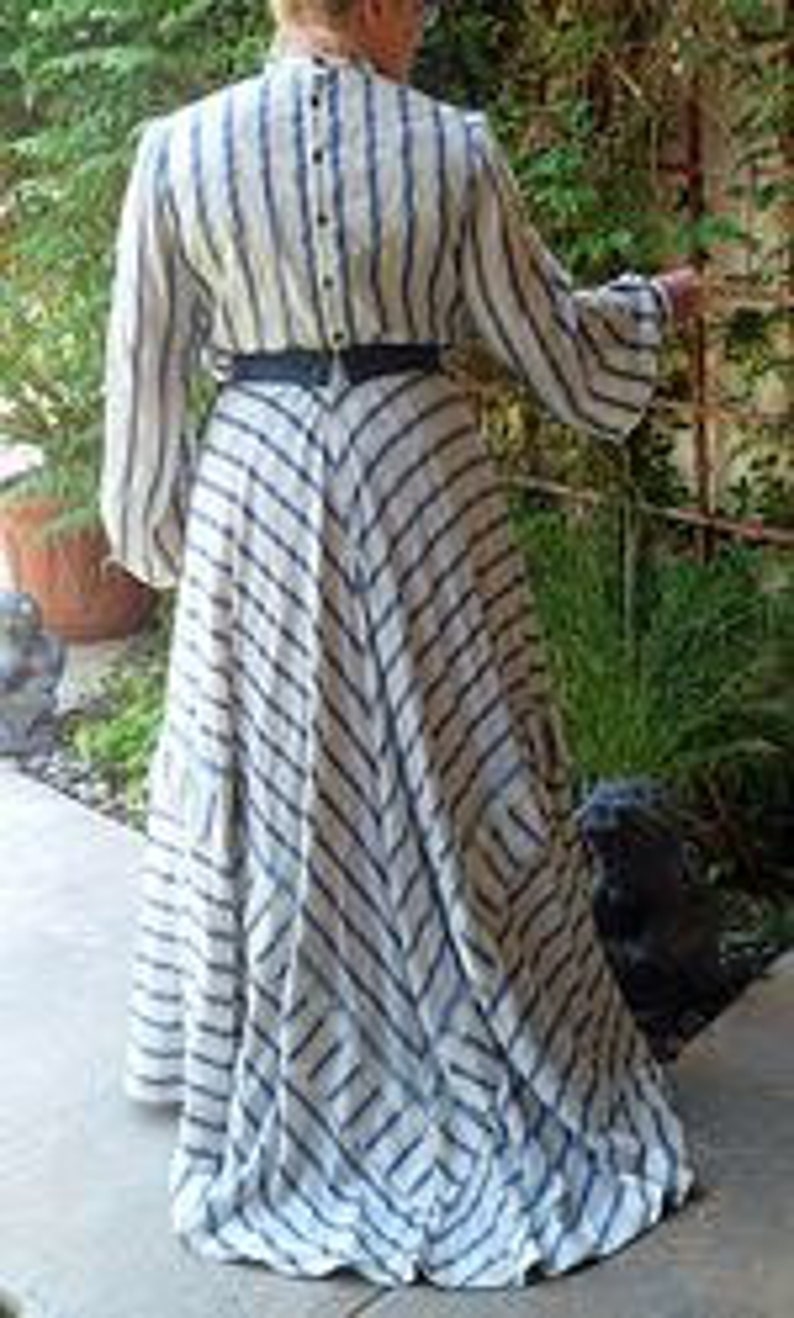 TVE41 1903 Edwardian Era Plain Blouse Sewing Pattern by | Etsy