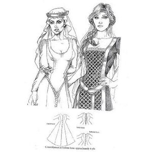 AY24 Easy Renaissance Princess Kirtle Gown Sewing Pattern by Alter Years image 1