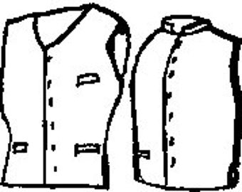 PI740 -  1800s Military Vest Sewing Pattern by Period Impressions