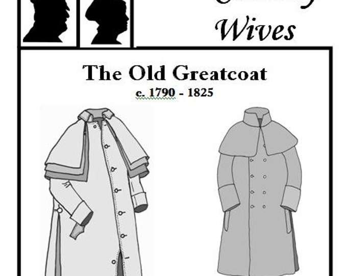 CWSSM07 1790 1825 the Old Greatcoat Sewing Pattern by Country Wives Etsy