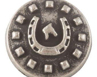 JH92262 or JH92263 - Horseshoe Button, size 5/8" or 3/4"