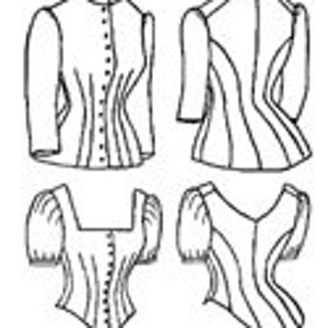 TV460 - 1885 Cuirass Bodice Sewing Pattern by Truly Victorian