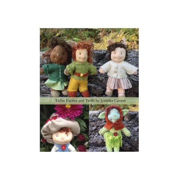 DC146  - Hapenny Magick, Tidbit Faeries and Trolls Craft Pattern by "Jennifer Carson, The Dragon Charmer"