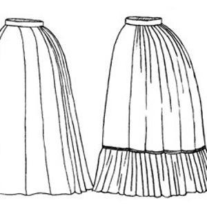 TV201 1870s Underskirt Sewing Pattern by Truly Victorian - Etsy