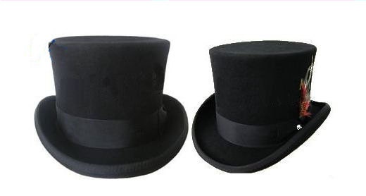 STTHBA Black Wool Felt Top Hat in Sizes 55-61cm - Etsy