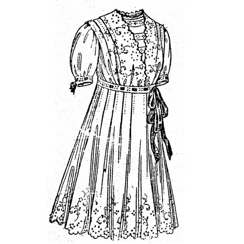 PAC300 Girls' Empire Dress With Surplice Waist Circa Etsy