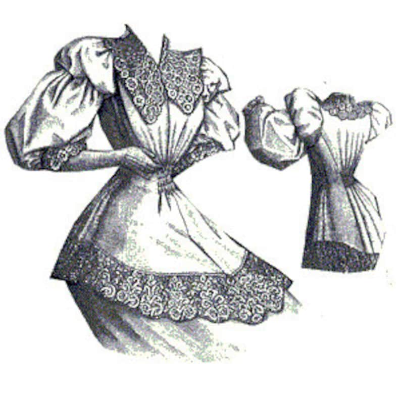 AG1875 1894 White Nainsook Matinée Sewing Pattern by Ageless Etsy