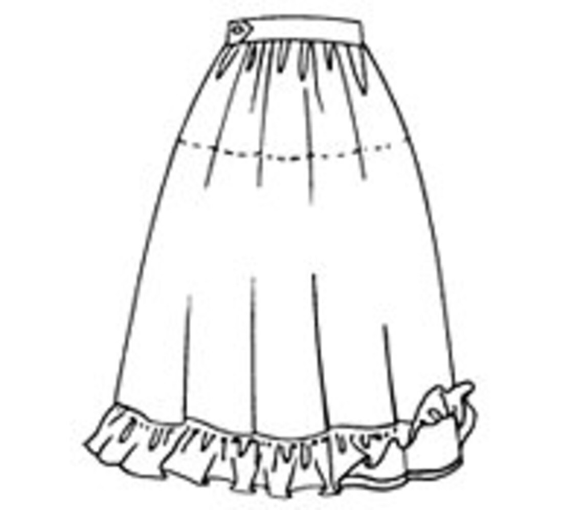 FW206 Quilted Prairie Skirt Misses 616 Sewing Pattern by Etsy