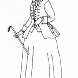 MF15 -   1740-1780 Riding Habit Sewing Pattern by Mill Farm Patterns