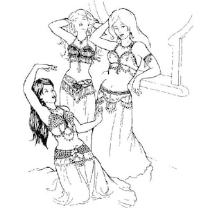 AF04 -  Tahia Alibeck's Belly Dance Bras Decoration Instructions/Diagrams by Atira's Fashions